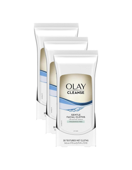Toallitas de limpieza húmedas Olay 30 unidades paquete de 3