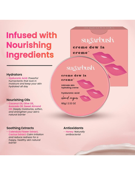 Crema Intima Dew Sugarbush - Ácido Hialurónico 56.7g