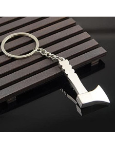 Llavero Colgante de Metal Unisex Organizador de Llaves Plata 2