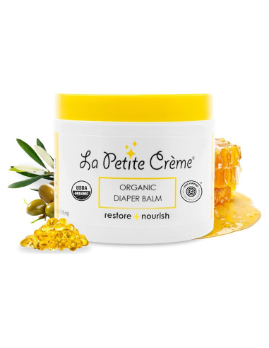 Bálsamo Orgánico para Pañales La Petite Creme 113 g - Crema Suave para Bebés