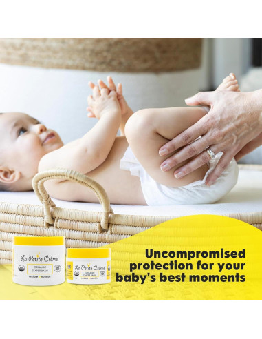 Bálsamo Orgánico para Pañales La Petite Creme 113 g - Crema Suave para Bebés