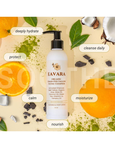 Juego de Cuidado Facial Orgánico - Limpiador, Suero y Hidratante