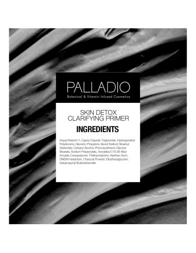 Primer Facial Clarificante Skin Detox Palladio 28g Carbón