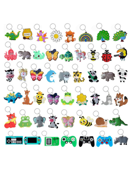 50 Llavero de Caricaturas Veryrich para Fiestas y Regalos