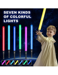 Sable de Luz OUFOTAT QL-tkd-d 2-en-1 con Efectos LED 2