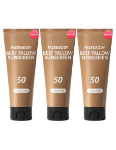 Protector Solar Natural HZENPPOR 3 Paquetes 69.85g