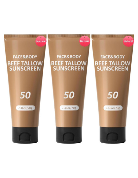 Protector Solar Natural HZENPPOR 3 Paquetes 69.85g