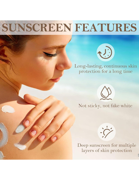 Protector Solar Natural HZENPPOR 3 Paquetes 69.85g