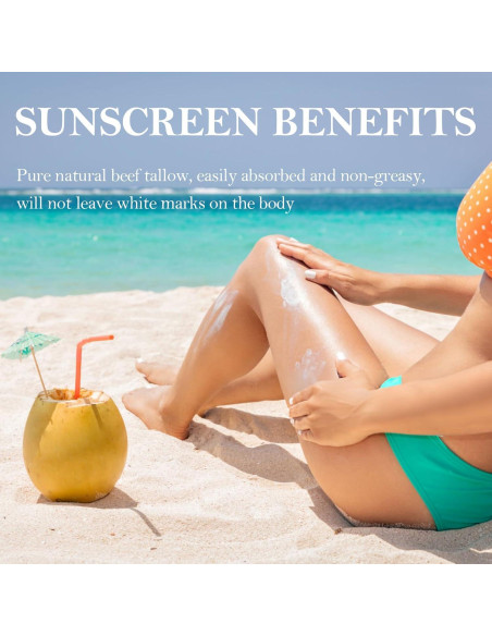 Protector Solar Natural HZENPPOR 3 Paquetes 69.85g