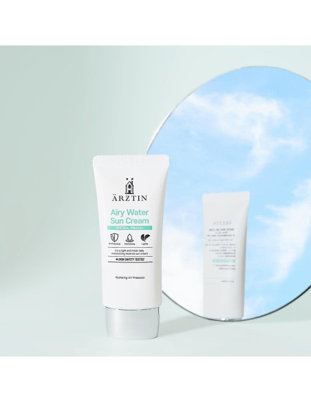Crema Solar Loción Airy Water SPF50+ UCL - Sin Residuos Blancos