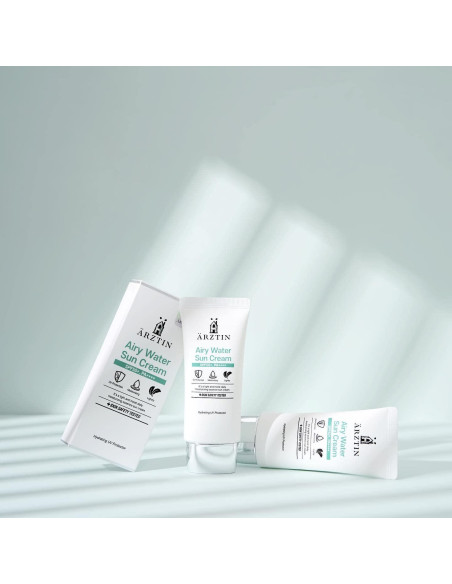 Crema Solar Loción Airy Water SPF50+ UCL - Sin Residuos Blancos