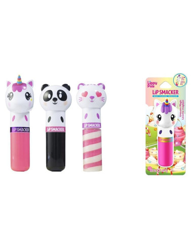 Conjunto 3 Bálsamos Labiales Hidratantes Lip Smacker Lippy Pals