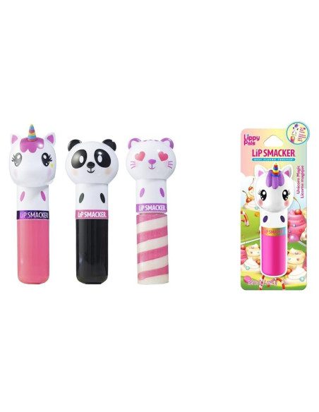 Conjunto 3 Bálsamos Labiales Hidratantes Lip Smacker Lippy Pals