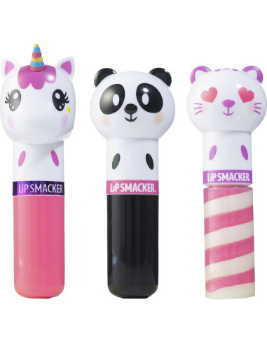 Conjunto 3 Bálsamos Labiales Hidratantes Lip Smacker Lippy Pals