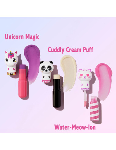 Conjunto 3 Bálsamos Labiales Hidratantes Lip Smacker Lippy Pals