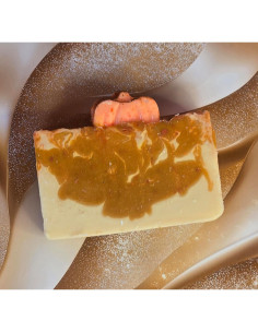 Jabón Orgánico de Proceso en Frío con Remolino Queso de Calabaza 141g 2