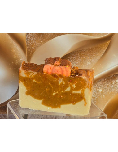 Jabón Orgánico de Proceso en Frío con Remolino Queso de Calabaza 141g