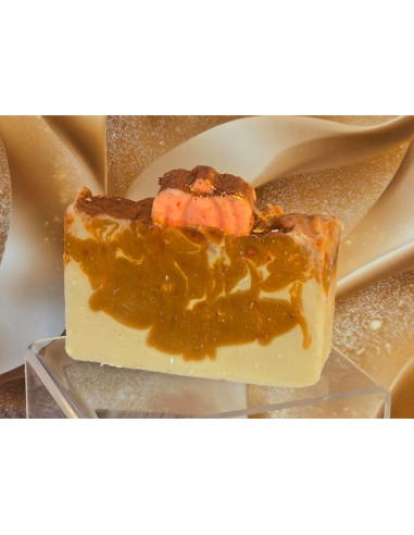 Jabón Orgánico de Proceso en Frío con Remolino Queso de Calabaza 141g
