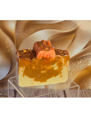 Jabón Orgánico de Proceso en Frío con Remolino Queso de Calabaza 141g