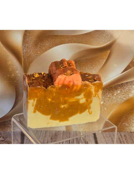 Jabón Orgánico de Proceso en Frío con Remolino Queso de Calabaza 141g