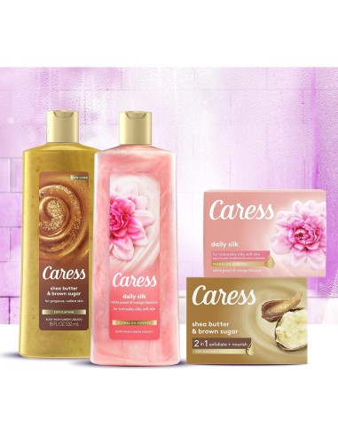 Jabón Corporal Hidratante Caress 720 ml con Extracto de Seda