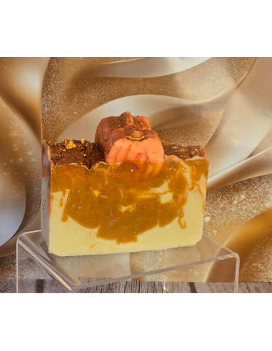 Jabón Orgánico de Proceso en Frío con Remolino Queso de Calabaza 141g