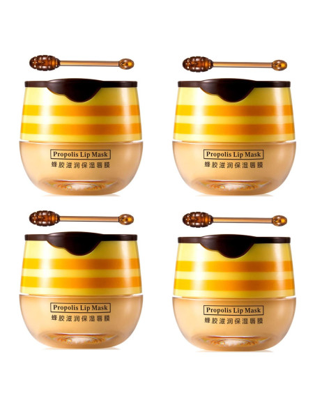 Bálsamo Labial de Miel 4 PCS WenFeng Hidratante 181g