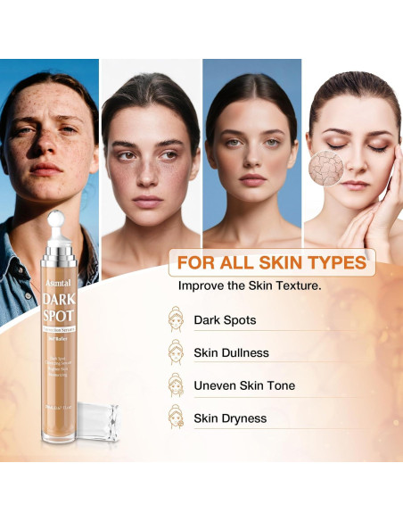 Removedor de Manchas Oscuras Ausmtal 19.9 ml con Rodillo Masaje