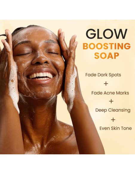 Jabón Aclarador QOOQ con Ácido Kójico y Cúrcuma 480g