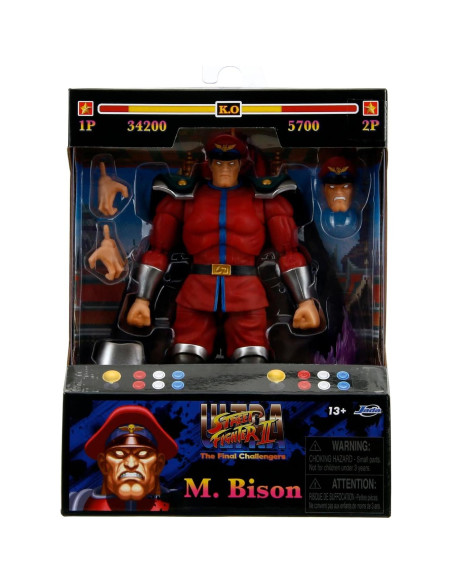 Figura Articulada M. Bison Jada Toys 15 cm Street Fighter II Figura Articulada M. Bison Jada Toys 15 cm Street Fighter II
