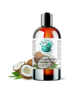 Aceite de Coco Fraccionado Orgánico Bella Terra 473 ml - Hidratante