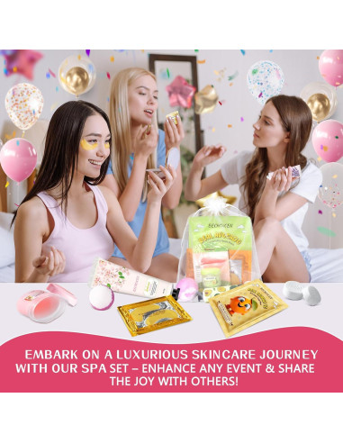 Set de Fiesta de Spa 56Pcs BECHOICEN - Mascarillas y Bombas