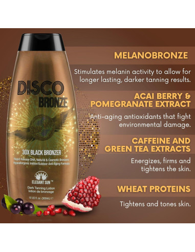 Loción bronceadora Disco Bronze 30X DHA 284g - Acelerador bronceado
