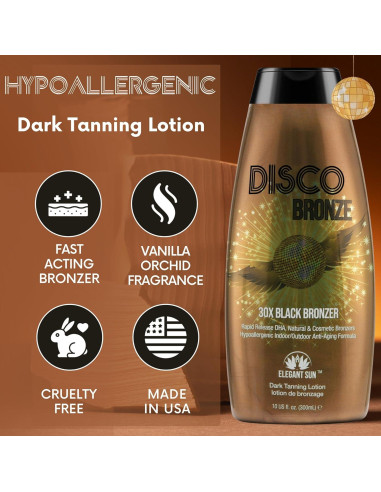 Loción bronceadora Disco Bronze 30X DHA 284g - Acelerador bronceado