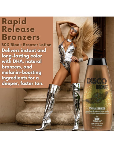 Loción bronceadora Disco Bronze 30X DHA 284g - Acelerador bronceado