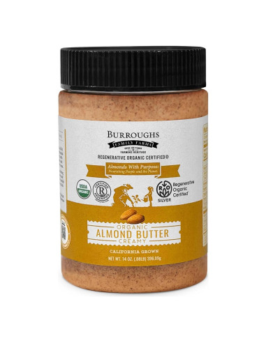 Mantequilla de Almendra Cremosa Orgánica Burroughs 396 g