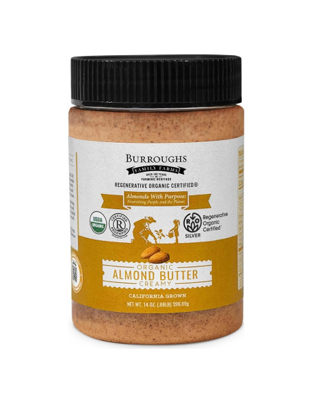 Mantequilla de Almendra Cremosa Orgánica Burroughs 396 g