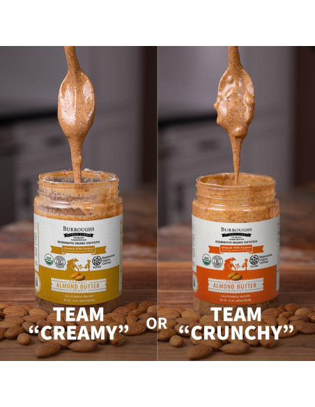 Mantequilla de Almendra Cremosa Orgánica Burroughs 396 g