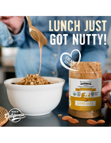 Mantequilla de Almendra Cremosa Orgánica Burroughs 396 g