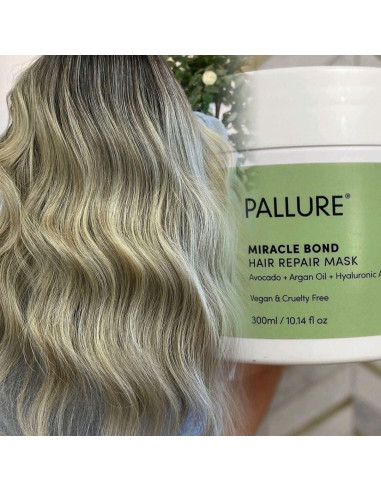 Mascarilla Capilar Pallure 250ml - Hidratación Ácido Hialurónico