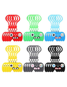 Llaveros de Videojuegos Jadive 48 Piezas 6 Colores PVC