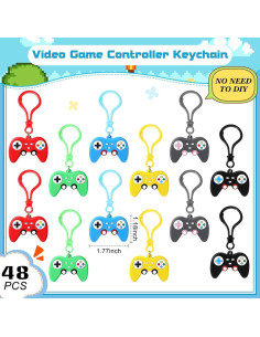 Llaveros de Videojuegos Jadive 48 Piezas 6 Colores PVC 2
