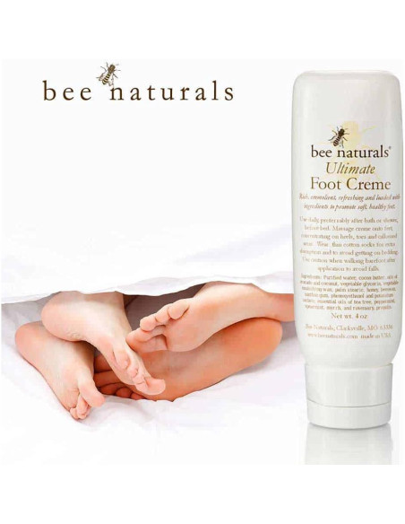 Crema para Pies Bee Naturals 113 g - Hidratación Profunda