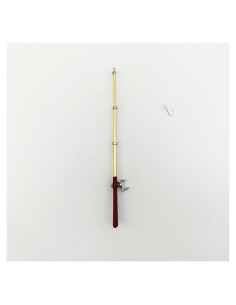 Caña de Pescar Juguete Miniatura 1:12 SXFSE 15.5 cm Rojo