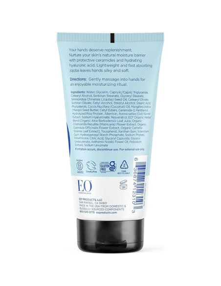 Crema de Manos EO Sin Fragancia 2x70.87g Hidratante Piel Seca