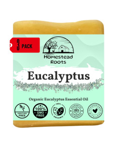 Jabón Artesanal Eucalipto Homestead Roots - 3 Barras 425g