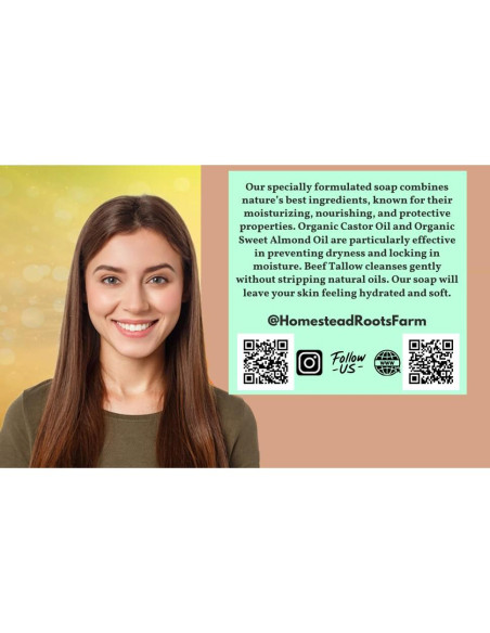 Jabón Artesanal Eucalipto Homestead Roots - 3 Barras 425g