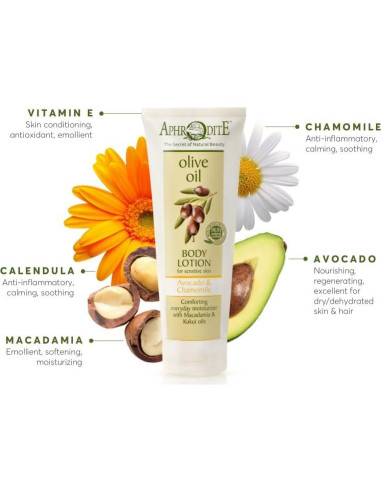 Loción Corporal Afrodita Aguacate y Manzanilla 68g