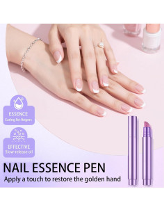 Bolígrafo de Aceite para Cutículas TIUSUTA 3-en-1 con Punta Cerámica 2