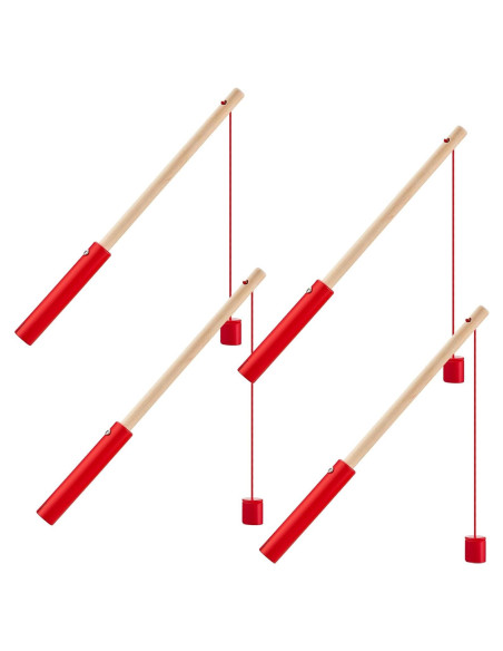 Varas de Pesca Magnéticas de Madera Sumind - 4 Piezas 24 cm